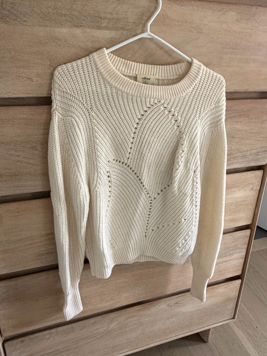 Wilfred Sweaters - Wilfred Cream Textured Cable Crewneck Sweater